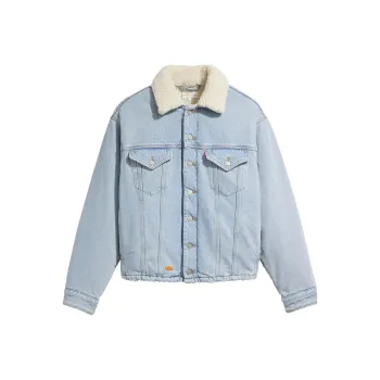 ERL X Levi's Sherpa Trucker Denim Jacket