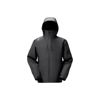 TAJEZZO Waterproof And Breathable Windproof Windbreaker Jacket Unisex Black