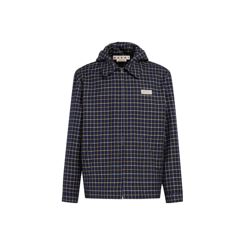 MARNI Checked Hooded Jacket-0