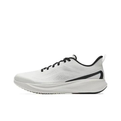 Anta Anti Slip Wear Resistant Low Top Casual Sprint Running Shoes Men's White Black