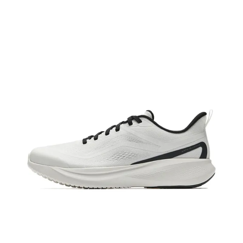 Anta Hydrogen Run Anti Slip Wear Resistant Low Top Casual Sprint Running Shoes Men's White Black-0