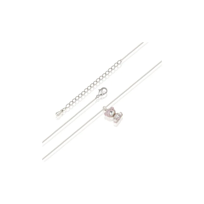 AJIDOU Copper Alloy Necklaces Women's Pink-2