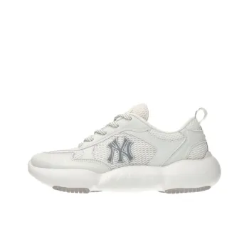 MLB New York Yankees Anti Slip Wear Resistant Low Top Chunky Sneakers Unisex White