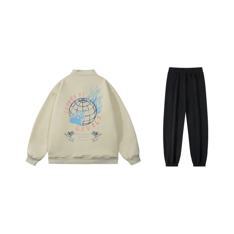 LEVEL RELAX Series Baseball Jacket Unisex-16