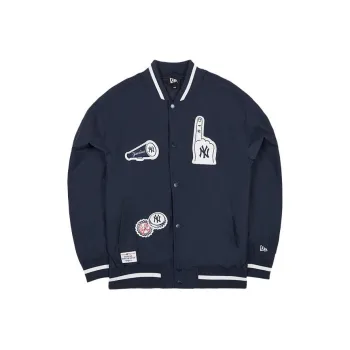 New Era Baseball Jacket Unisex Navy Blue