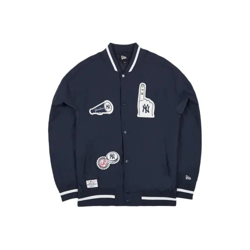 New Era Baseball Jacket Unisex Navy Blue