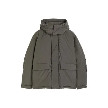 H&M Down Jacket Men's Dark Green
