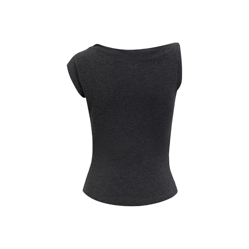 Ariseism T Shirt Women's Dark Heather Gray-1