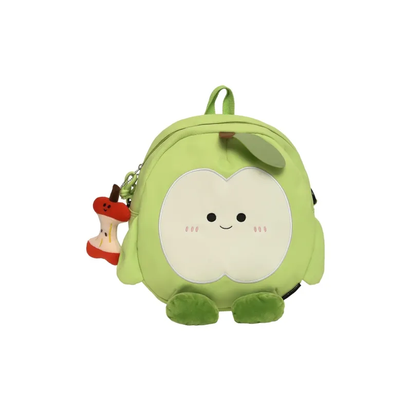 URBAN FOREST Nylon Backpack Unisex Red/Green-5