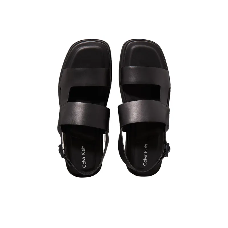 CALVIN KLEIN One Strap Sandals Men's Black-4