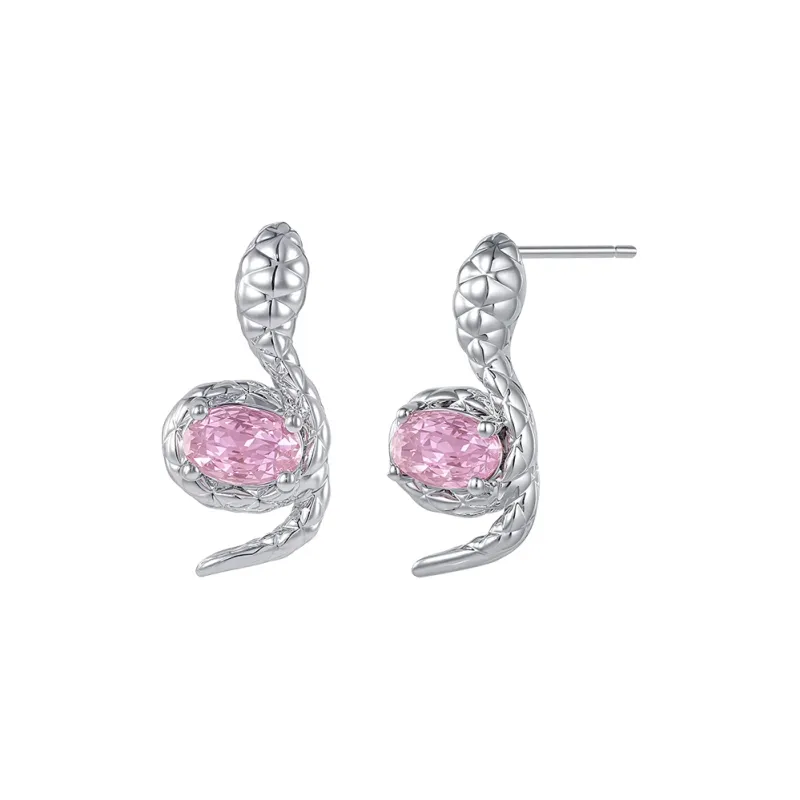 MISS XIA JWY S925 Silver Stud Earrings Women's-0
