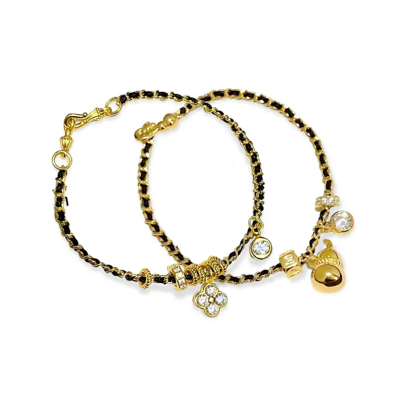 GUDS GAVE Zircon Bracelets Unisex-4