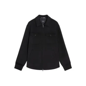 THEORY Zip Up Shirt Jacket