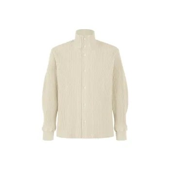 ISSEY MIYAKE Kersey Pleats Jackets Coats Men's Ecru