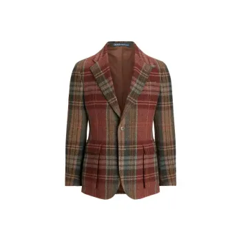 Polo Ralph Lauren The Rl67 Plaid Wool Tweed Jacket Jackets & Coats Men's Multicolor