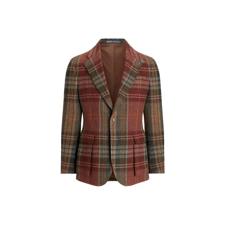 Polo Ralph Lauren The Rl67 Plaid Wool Tweed Jacket Jackets & Coats Men's Multicolor-0