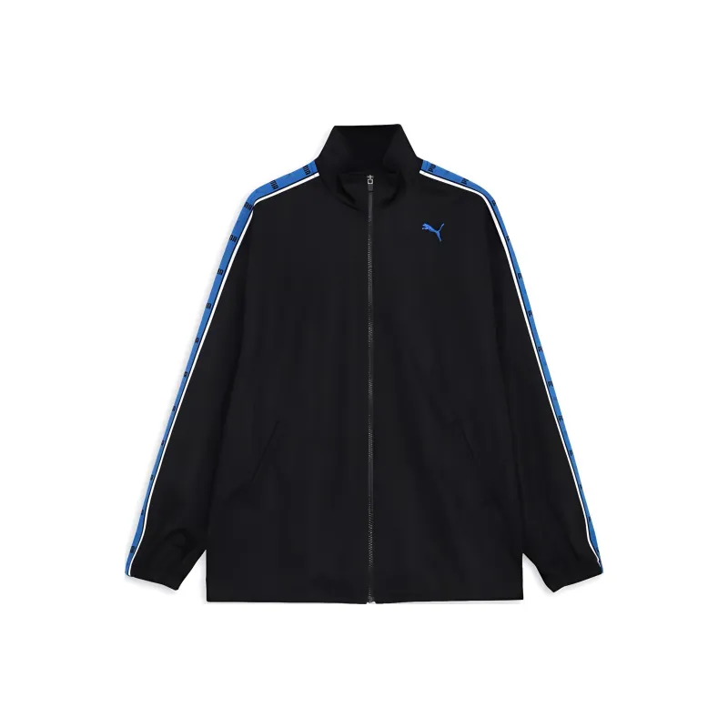 PUMA Knit SHADOW STRIPE Jackets & Coats Men's Black-0