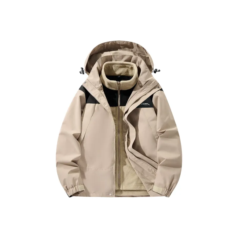Feiyue Water-Resistant Windproof Warm Cold-Resistant Windbreaker Jacket Unisex-14