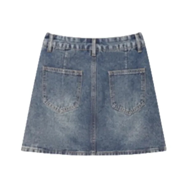 ZXZA Denim Short Skirts Women's-1