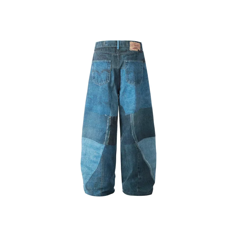 HEIYIXIANSHENG Jeans Unisex Blue-2
