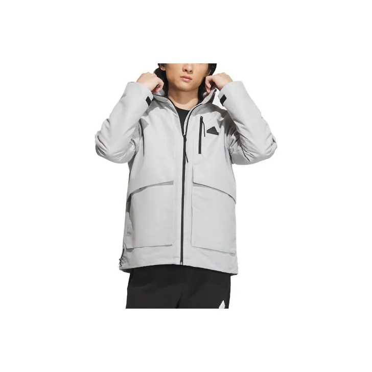 Adidas CITY ESCAPE Wind.Rdy City Escape Jacket Jackets Coats Men's Light Gray-0