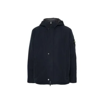 STONE ISLAND Funnel Neck Hooded Jacket