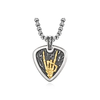 IDEAGEMER S925 Silver Necklaces Men's