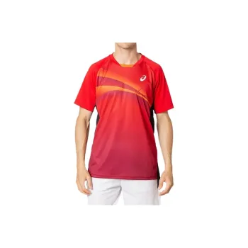 Asics T Shirts Men Red