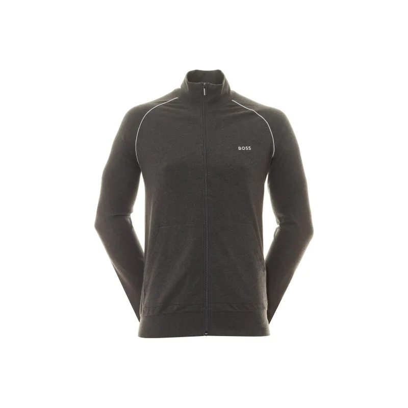HUGO BOSS Embroidered logo Zip up Jacket-0