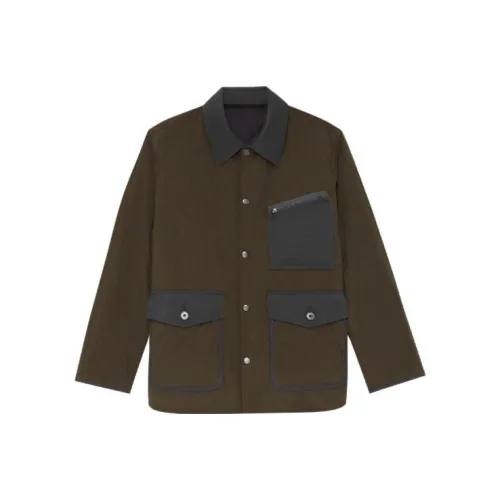 THEORY THEORY Designer Co-authored Collection Jacket Men's Olive Gold Green