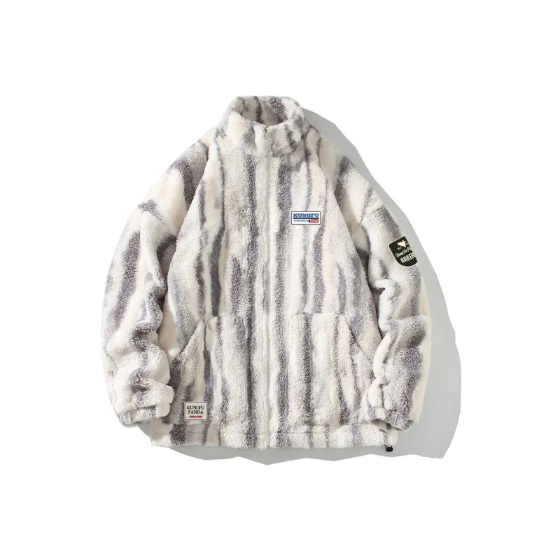 Kung Fu Panda Velvet feel Coat Unisex-10