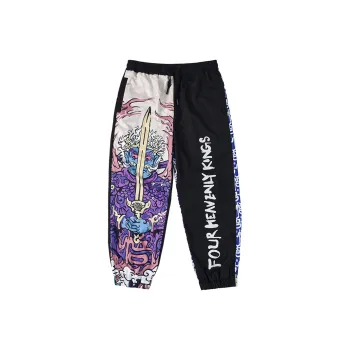 WOOKONG Casual Pants Unisex Black
