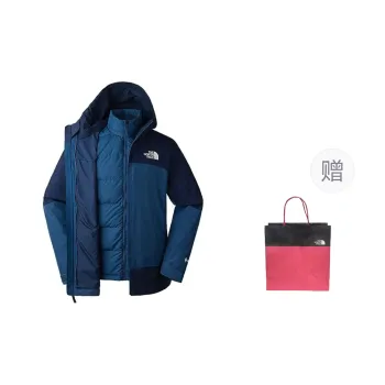 THE NORTH FACE City Outdoor Collection Waterproof And Windproof Windbreaker Jacket Men's Blue Includes Shopping Bag
