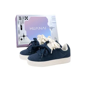 HUANAI Low Top Skateboard Shoes Unisex Dark Blue
