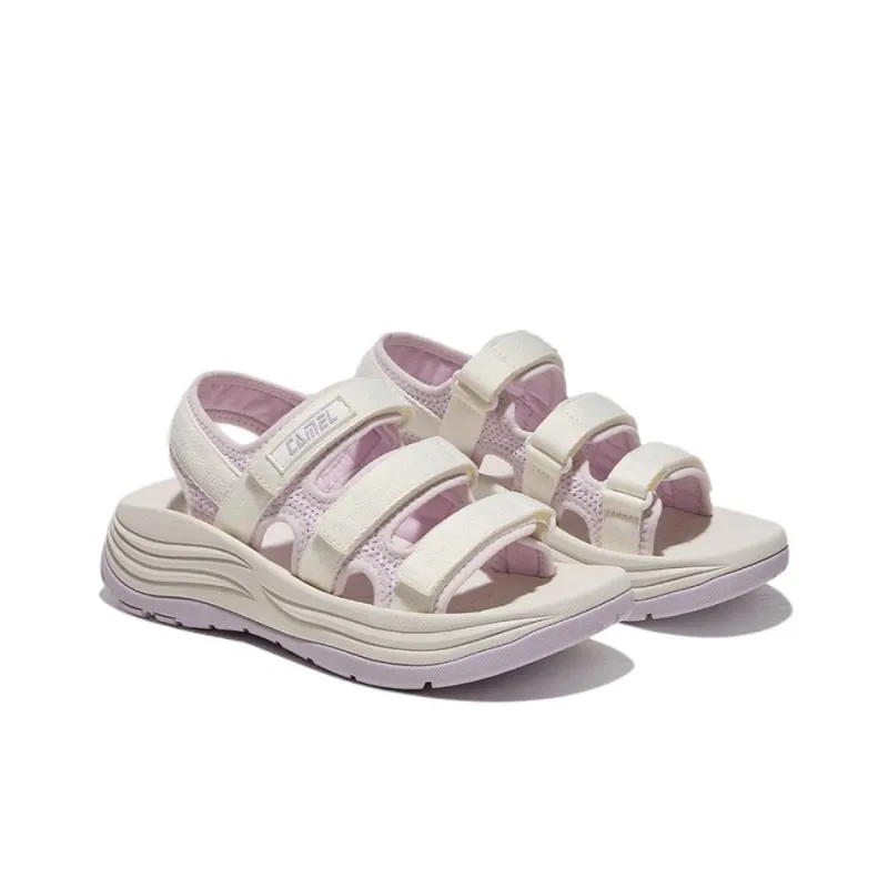 CAMEL Beach Sandals Women's Milk White/Glacier Blue/Milk White/Iris Purple/Black/Beige-3