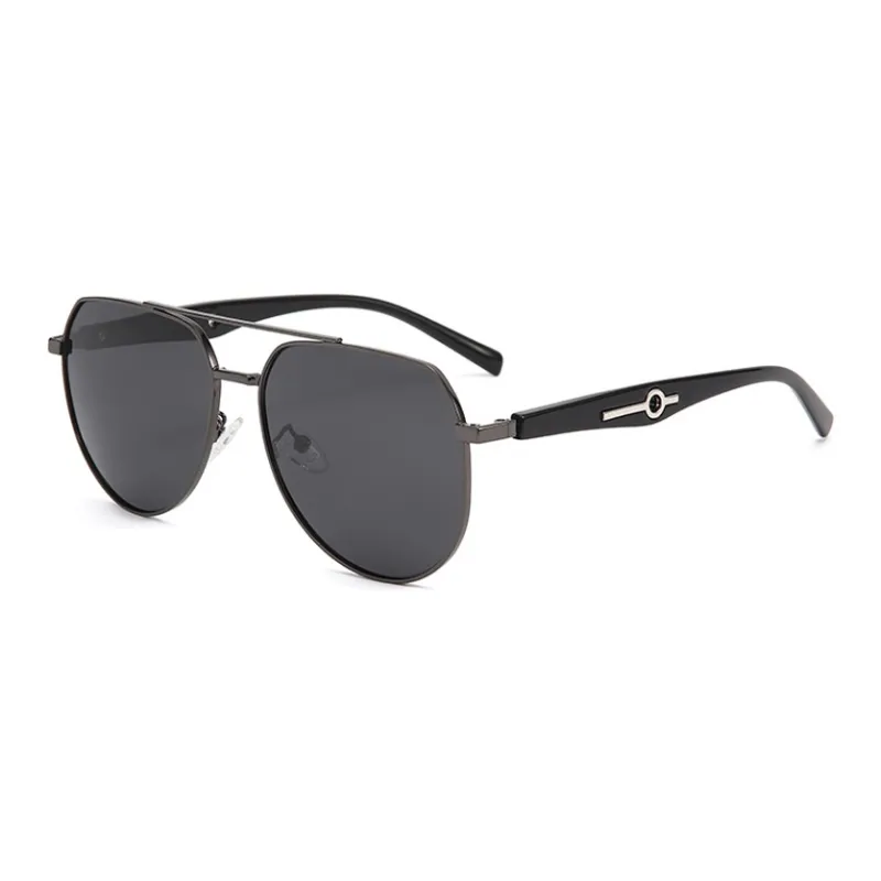 Anxious Cupronickel Aviator Sunglasses Unisex-0
