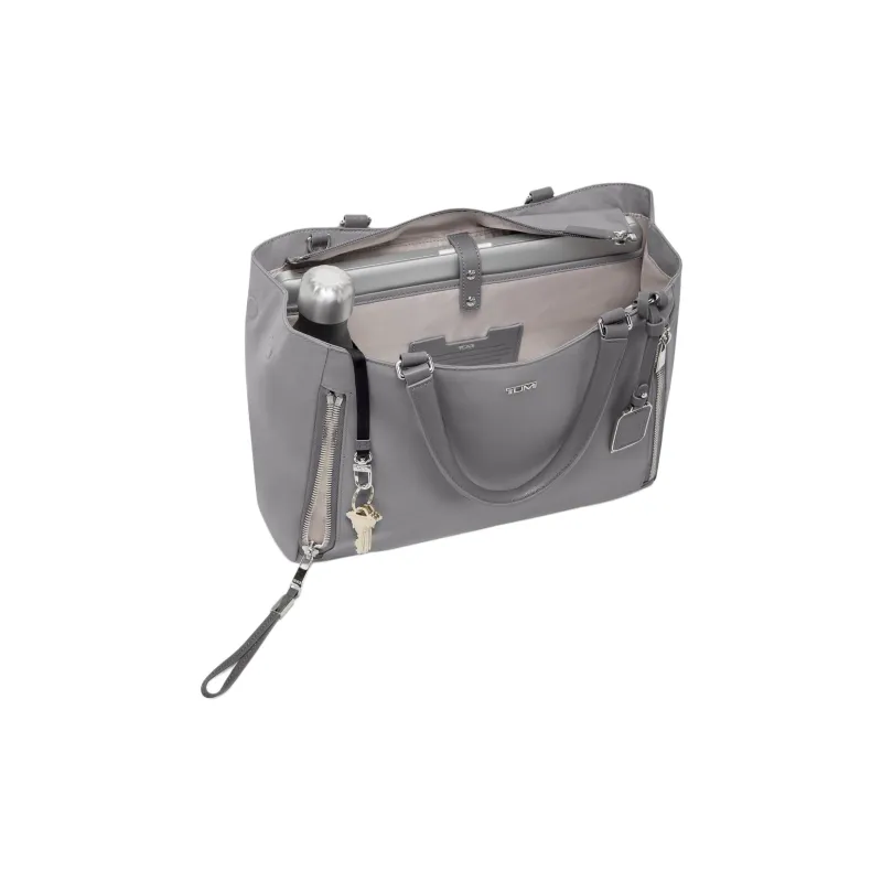 TUMI Voyageur Nylon Tote Bag, Shopping Bag, Shoulder Bag, Crossbody Bag, Handbag Medium Size Women's Haze Gray-2