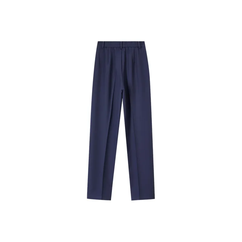 SENTUBILA Casual Pants Women's Navy Blue-1