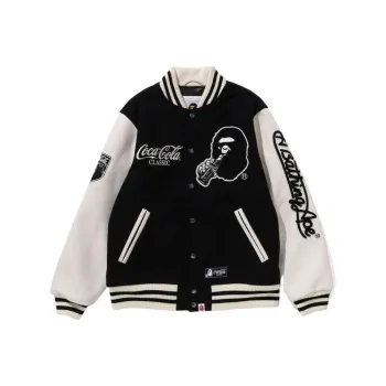 A BATHING APE X Coca Cola Varsity Jacket