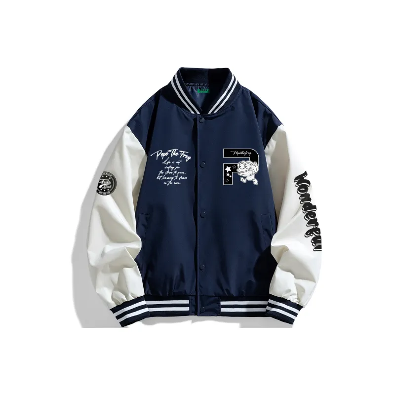 Pepe The Frog Baseball Jacket Unisex-10