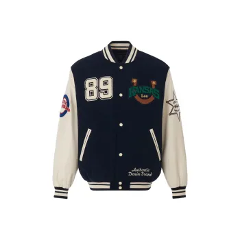 Lee Baseball Jacket Unisex Marine Blue