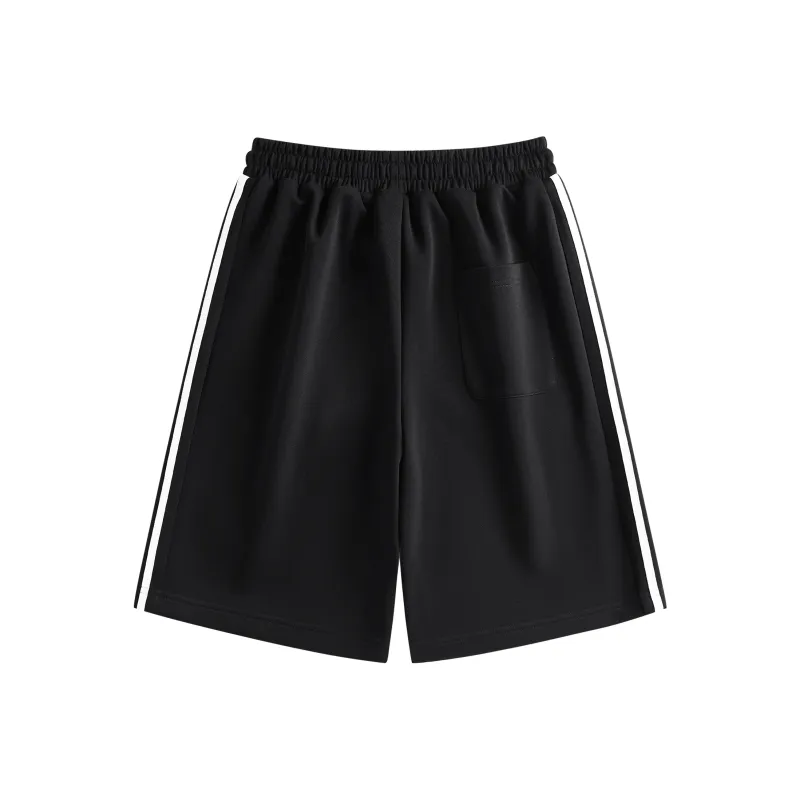 Crayon Shinchan Casual Shorts Unisex Active Black & White-1