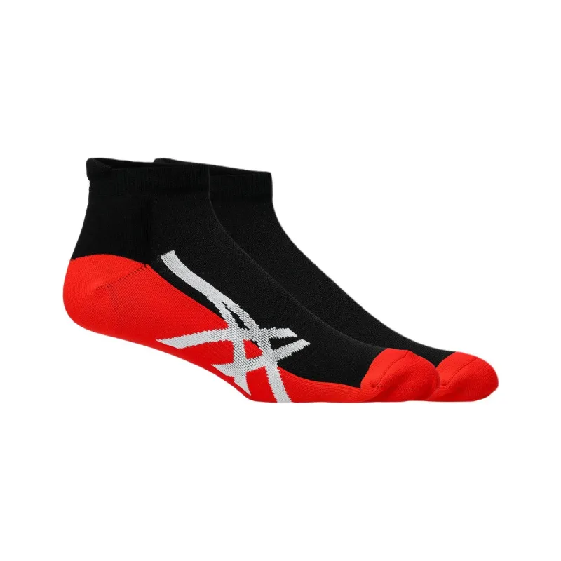 Asics Ankle Socks Unisex 1 Pack Black Red-1