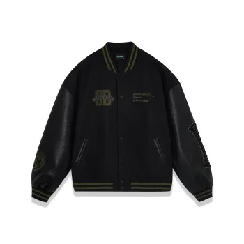 BD.POWER UP+ Baseball Jacket Unisex Black