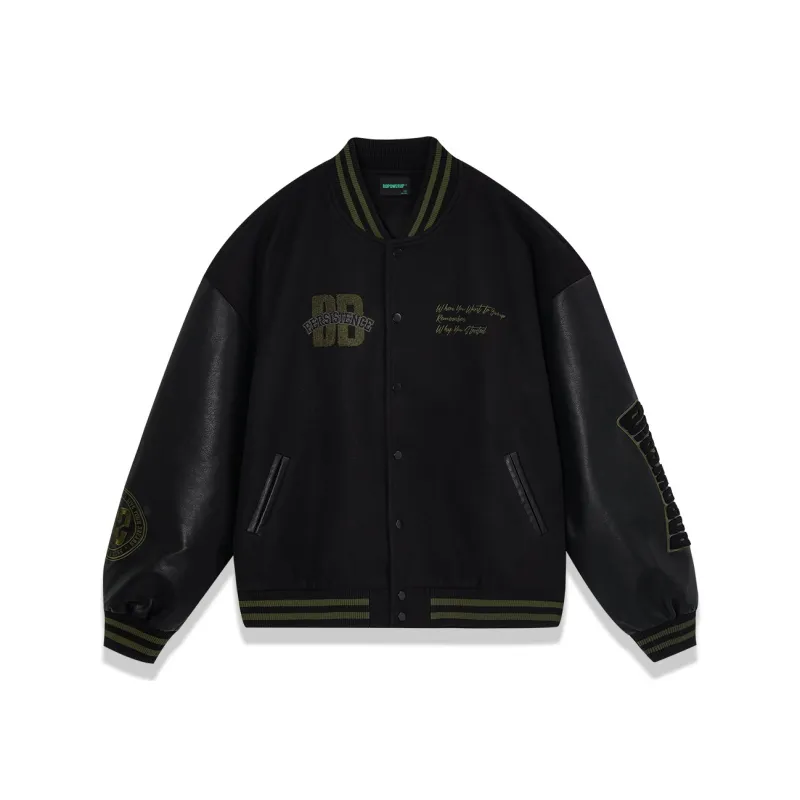BD.POWER UP+ Baseball Jacket Unisex Black-0