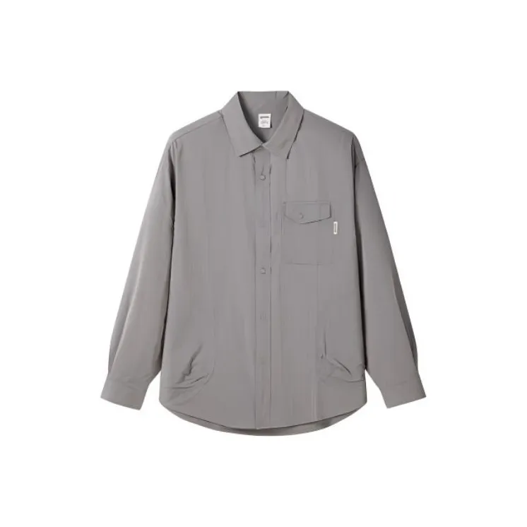 OUTDOOR PRODUCTS Breathable UV Protection Sun Protection Clothing Men's Glacier Gray-0