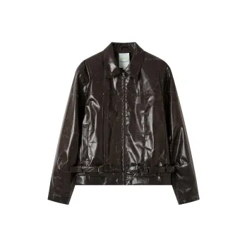 WULISHAONIAN Jackets & Coats Unisex Mist Brown