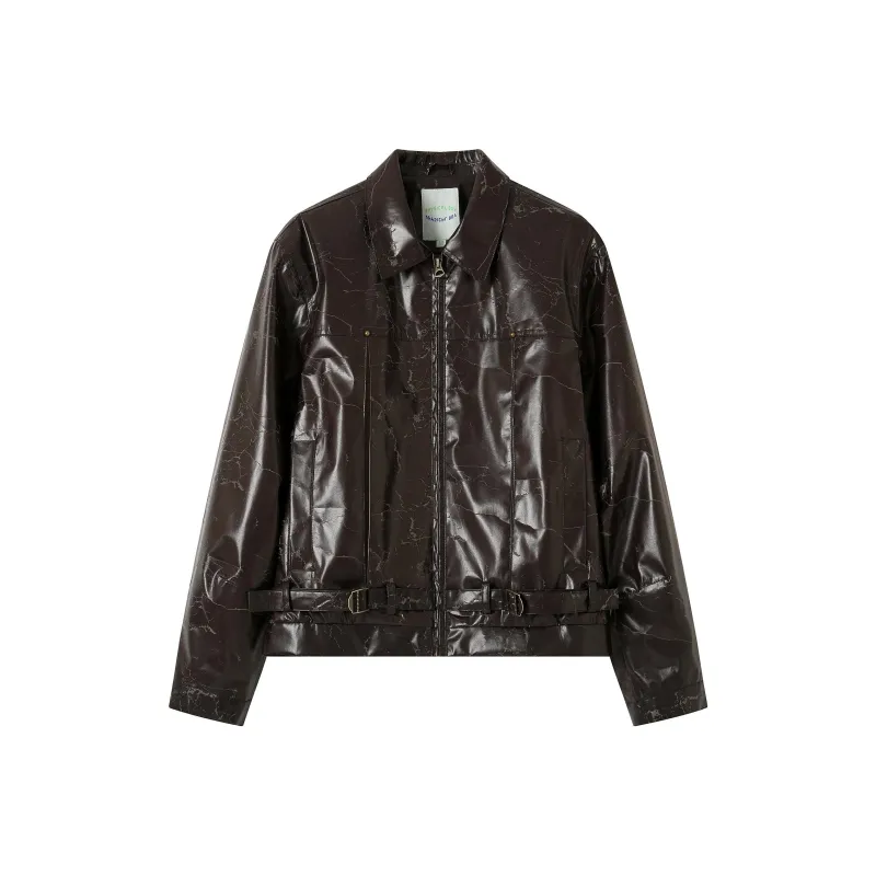 WULISHAONIAN Jackets & Coats Unisex Mist Brown-0