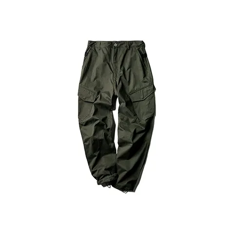 ROARINGWILD Casual Pants Unisex Army Green