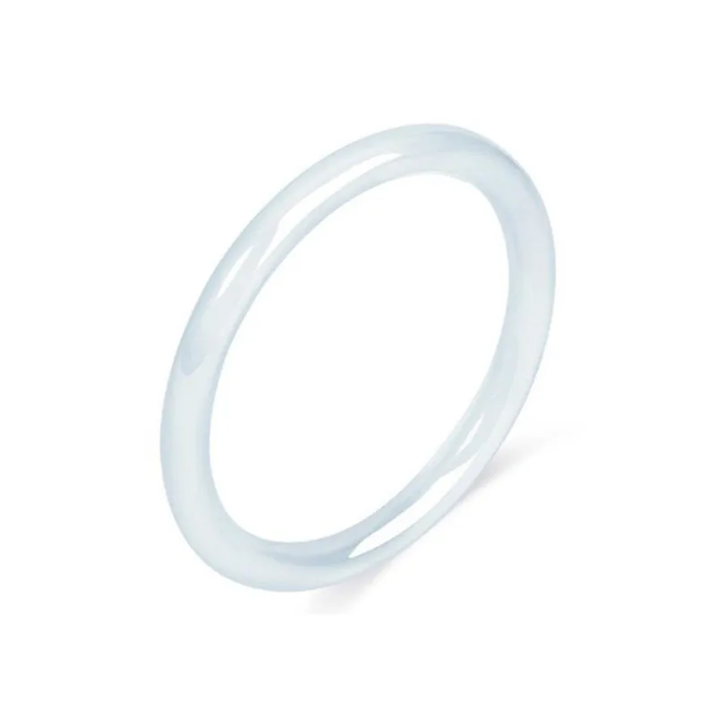 Emerald Dynasty Natural Chalcedony Jade Bangles Women's-0